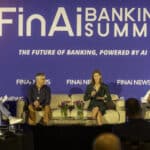 FinAi Banking Summit 2026 Tech Talk: Cloud, compute, and data pipelines for AI success panel: Andrew Braun, Director of Engineering & Platforms, Grasshopper Bank, Madeline Fredin, VP of Partnership Strategy, Alloy Labs, Sathishkumar Palanisamy, Expert Enterprise Architect, Capital One, and Charles Potts, EVP – Head of Growth & Development, American Fintech Council at FinAi Banking Summit 2026