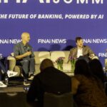 Erik Beguin, Founder & CEO, Austin Capital Bank, Chris Friedman, Partner, Husch Blackwell, Nick Lachman, Head of AI & Data Science, Valley Bank, and Jamie Smathers, VP of Fraud Prevention, MSUFCU at FinAi Banking Summit 2026.