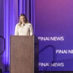Whitney McDonald, Editor, FinAi News at FinAi Banking Summit 2026. Photo two.